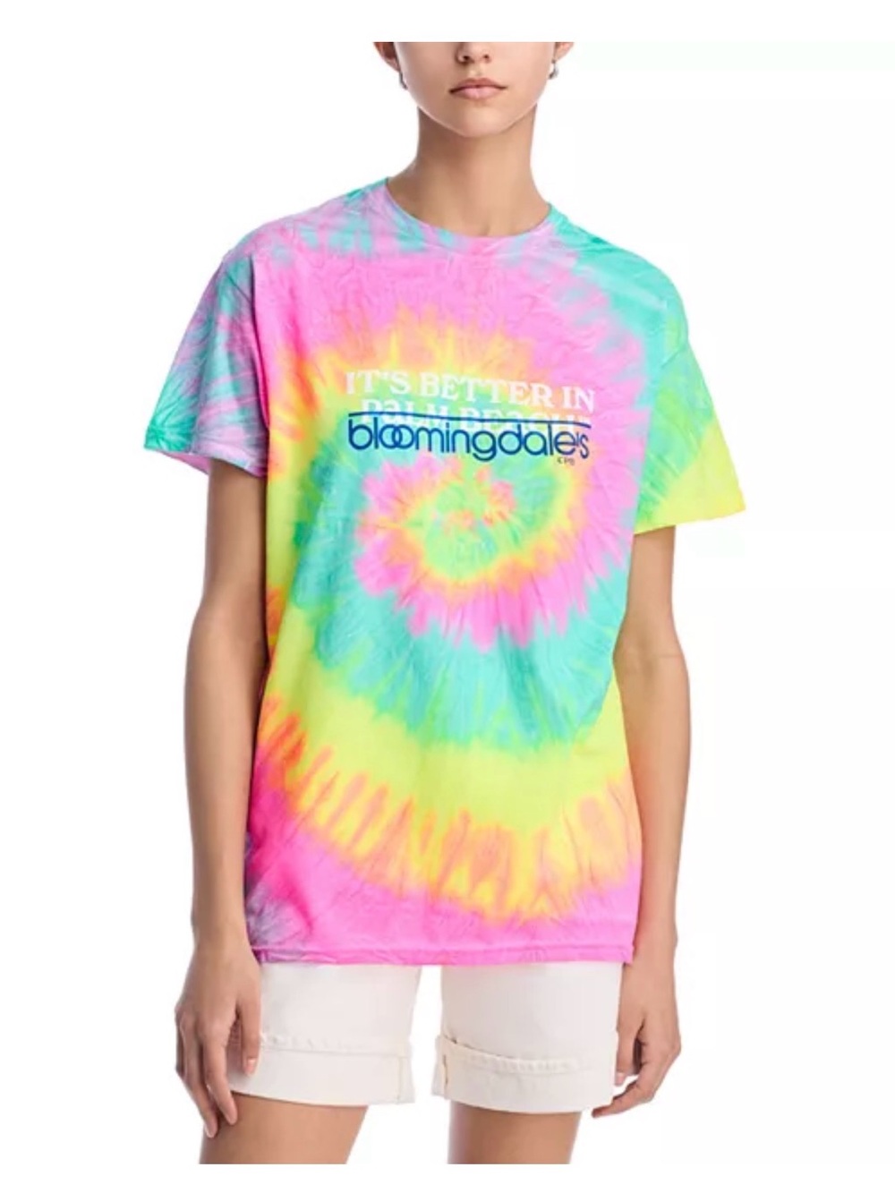 Bloomingdale's Tie-Dye Logo Tee.